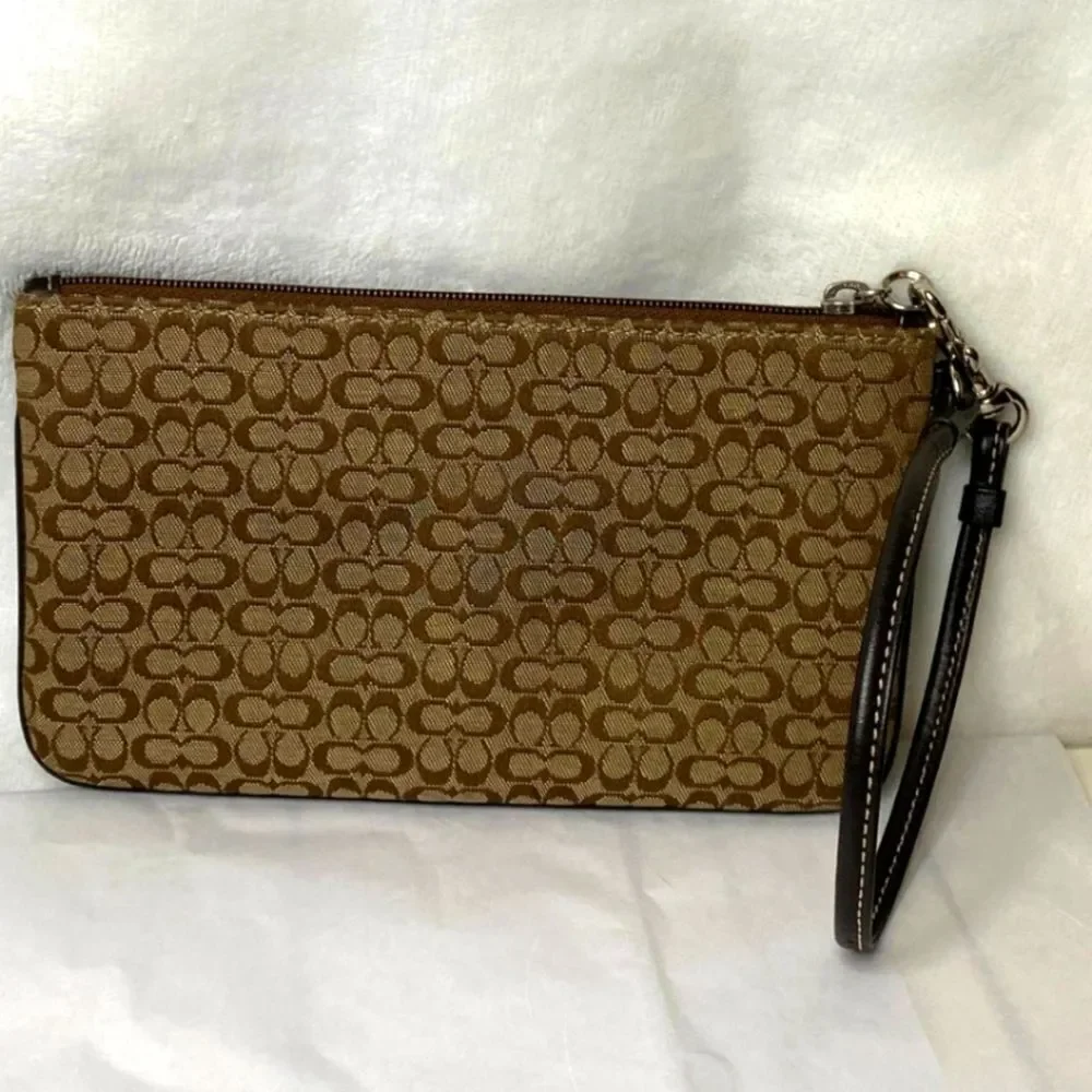 Coach Soho Mini Signature Slim Wristlet